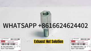 HITACHI ZX330 ZX350 ZX500 8-94394991-1 8-98205394-0 ISUZU 6HK1 EXHAUST MANIFOLD NUT 0-911 لوازم یدکی