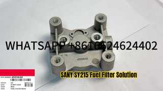 ]پایه فیلتر سوخت بیل مکانیکی SANY SY215 HYUNDAI R215 4990848 برای موتور CUMMIN S 6BT
