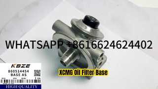860514454 XCMG XE210 XE215 پایه فیلتر روغن بیل مکانیکی به عنوان محصول با کیفیت KBZE OEM