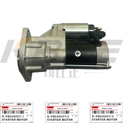 KBZE 8-98045027-2 ISUZU 4JJ1 8-98045027-1 8-98045027-3 STARTER MOTOR ASSY 24V 11T 3.5KW FOR CX130 CX160 ZX110 ZX140 ZX160 EXCAVATOR
