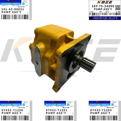 KOMATSU 07432-71200 141-43-00021 16Y-75-24000 GEAR PUMP FOR D54A D75A D80A D85A D95S SD16