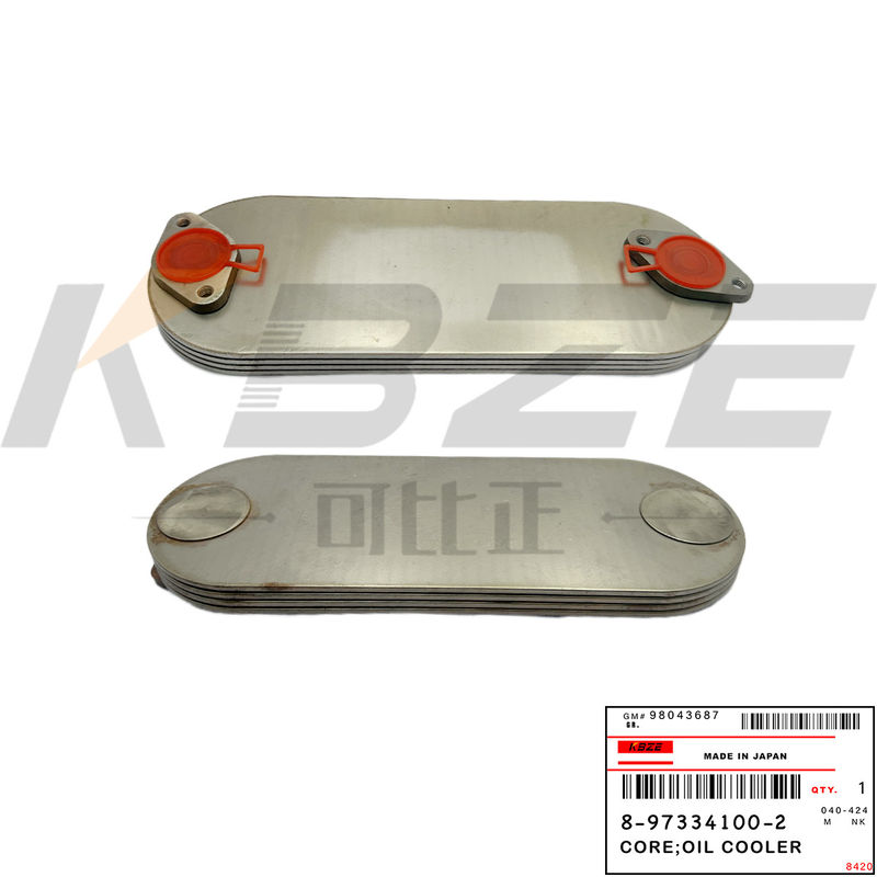 8-97334100-0 ISUZU 4HK1  8-97334100-1 8-97334100-2 4P ENGINE OIL COOLER CORE FITSZAX170 ZAX210 ZAX225 ZAX240 ZAX280