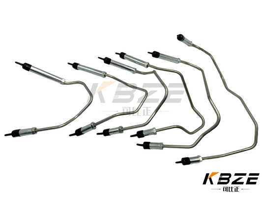 PC200-6 6D95 موتور فشار بالا تزریق کننده سوخت لوله مجموعه برای KOMATSU حفاری