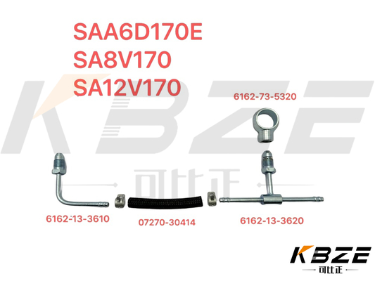 KOMATSU S6D170E SA12V170 SA8V170 6162-73-5320 6162-13-3620 لوله تزریق سوخت 07270-30414 6162-13-3610 برای حفاری