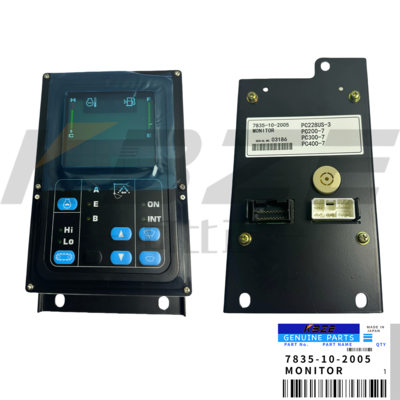 مانیتور KOMATSU PC200-7 مدل 7835-10-2005 OEM ABS مشکی برای بیل مکانیکی