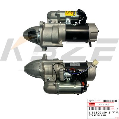 KBZE 1-81100189-2 1-81100189-0 HITACHI EX200-1 4.5KW 11T 24V موتور شروع برای موتور ISUZU 6BD1